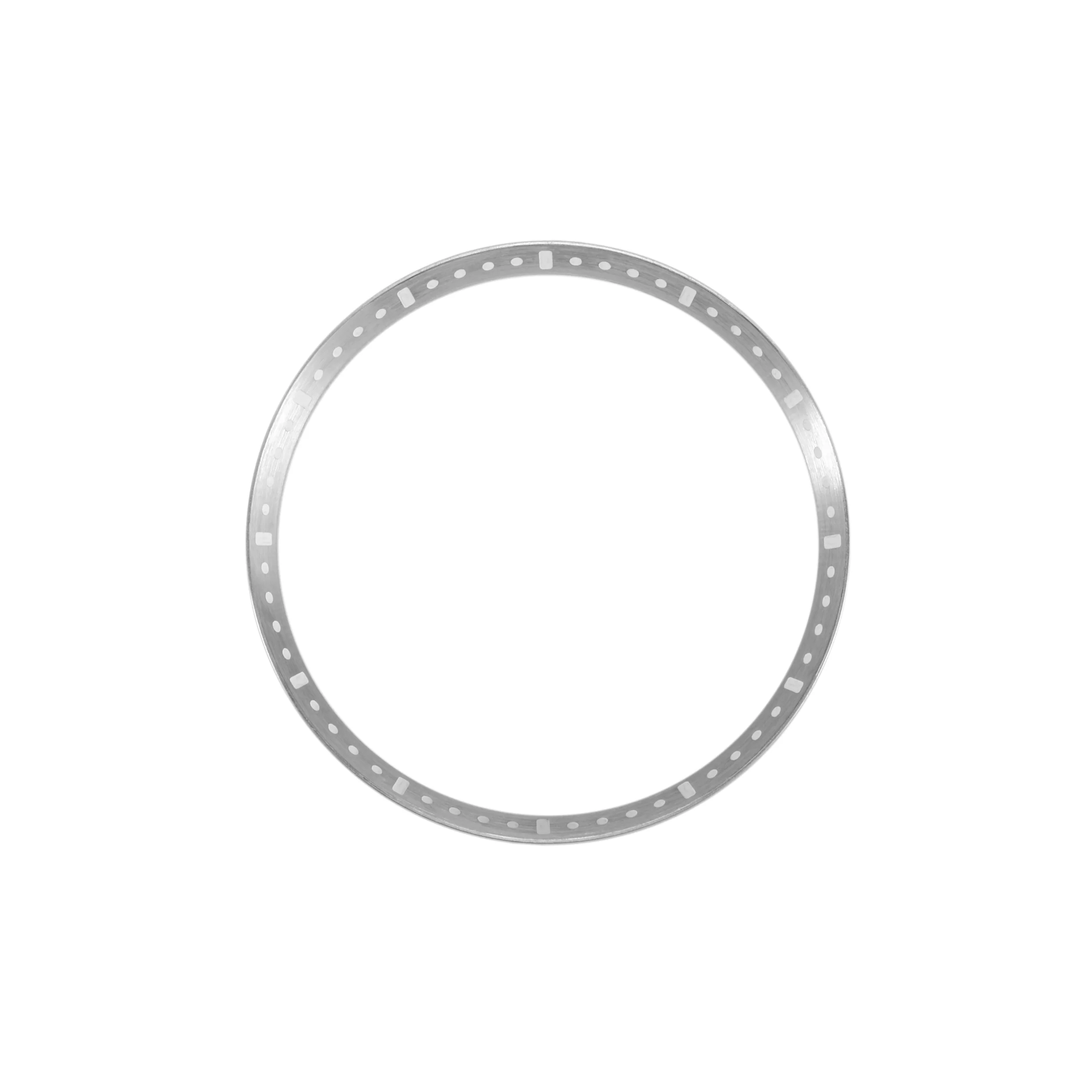 SKX / SRPD Chapter Ring: Brushed Stainless Steel with Luminous Markers - Image 4
