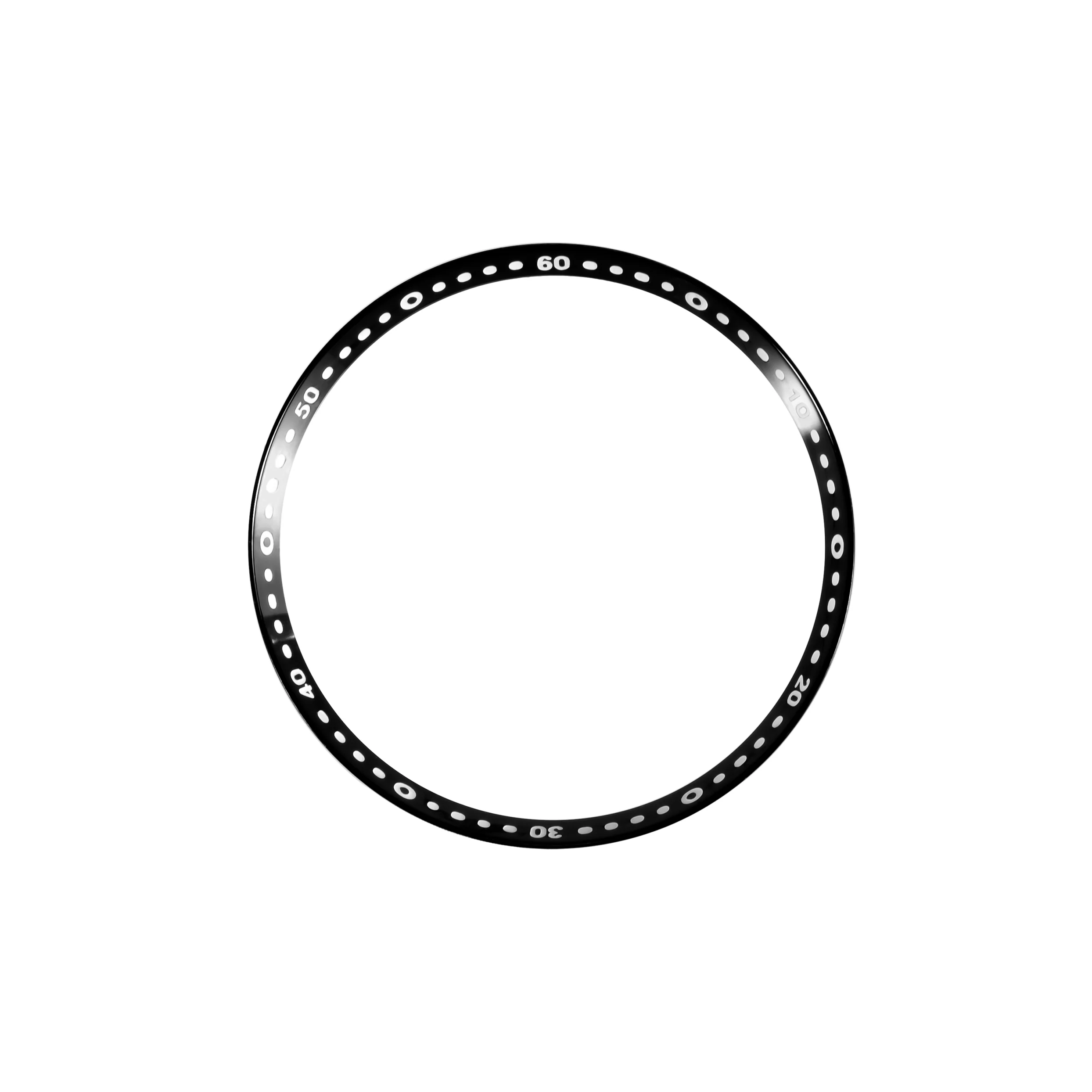 Seiko Mod Lumed Chapter Ring for SKX007/SRPD: Polished Black Stainless Steel - Image 4