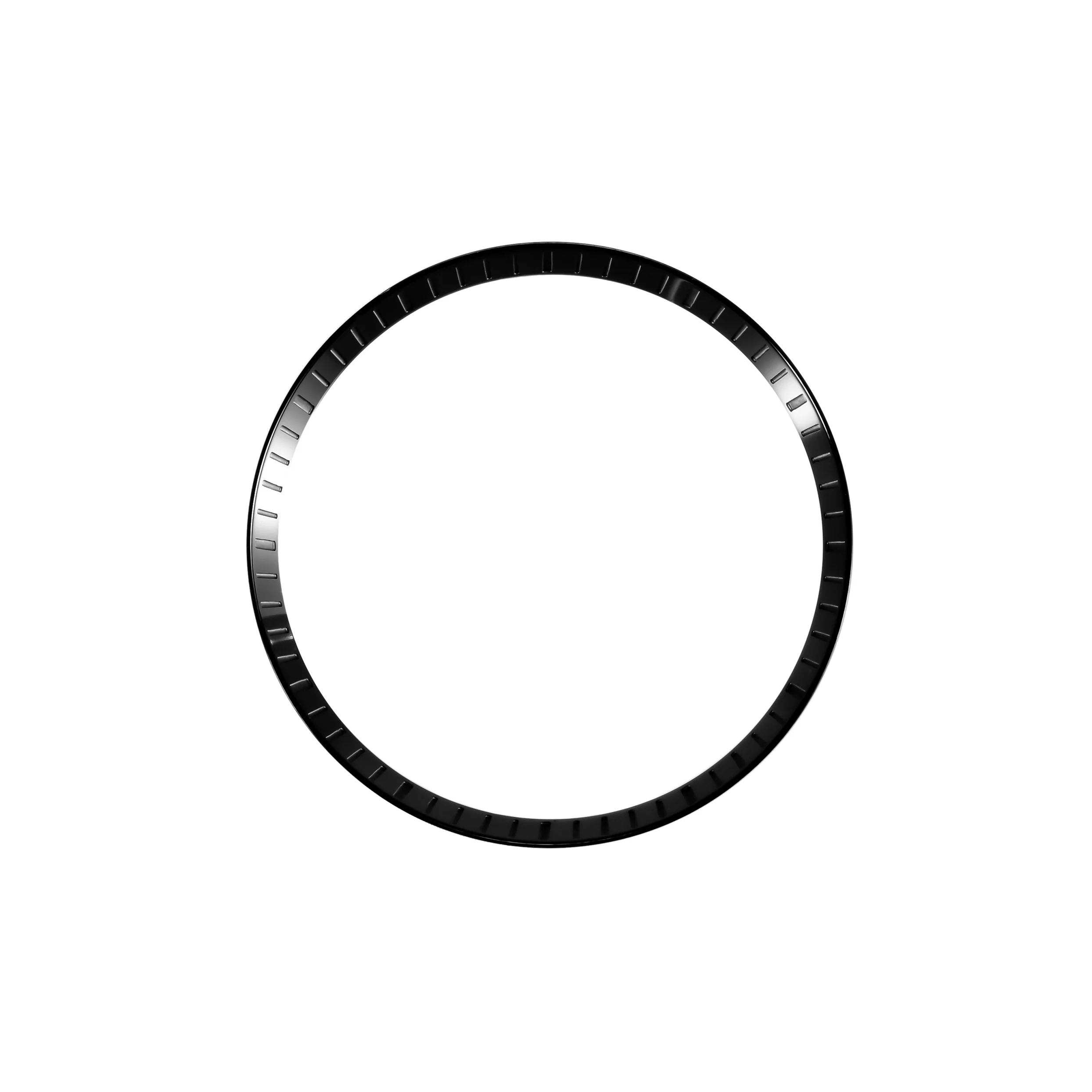 Seiko Mod SKX / SRPD Chapter Ring: Polished Black Stainless Steel with Minute Markers - Image 3
