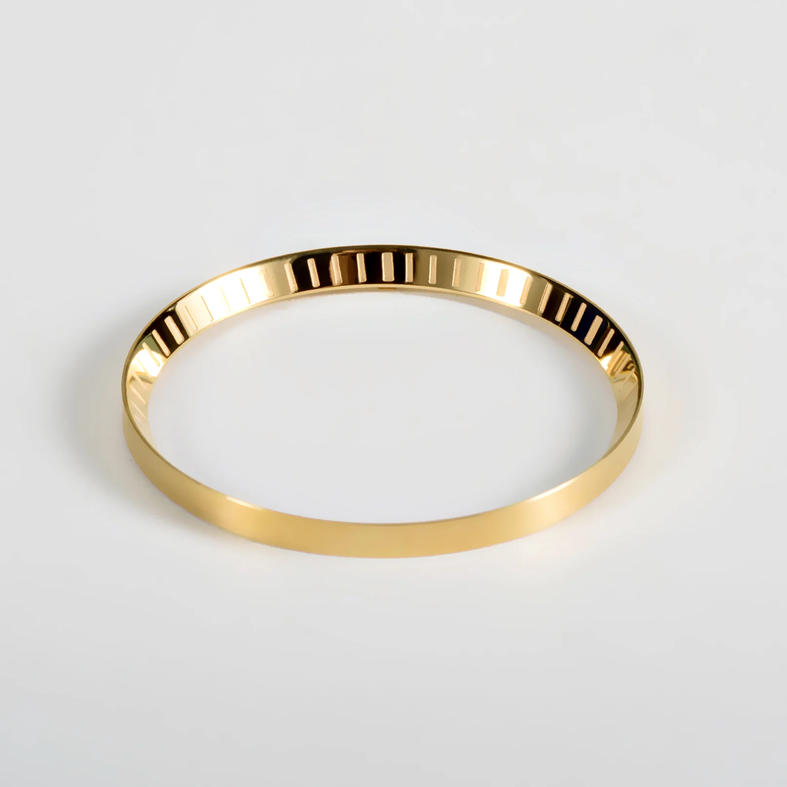Seiko Mod SKX / SRPD Chapter Ring: Polished Gold Stainless Steel with Minute Markers