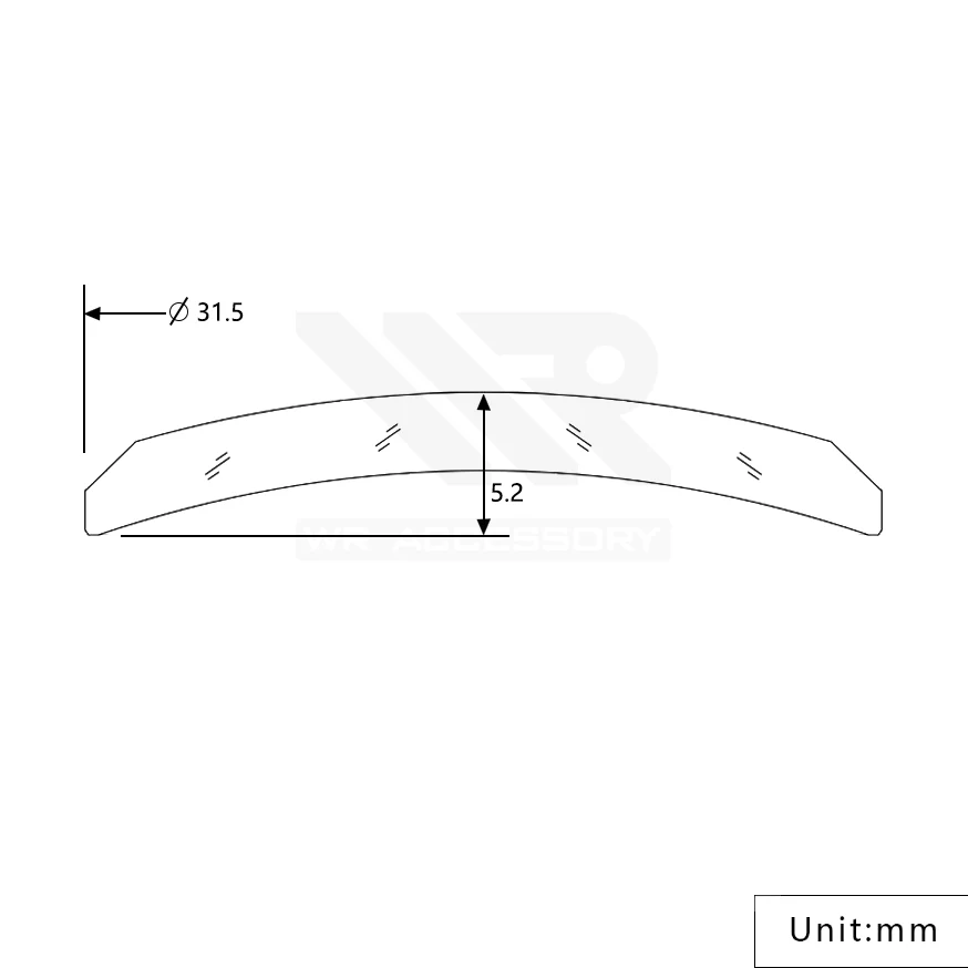 SKX / SRPD Double Domed Wide Chamfer Sapphire Crystal (No AR Coating) - Image 6