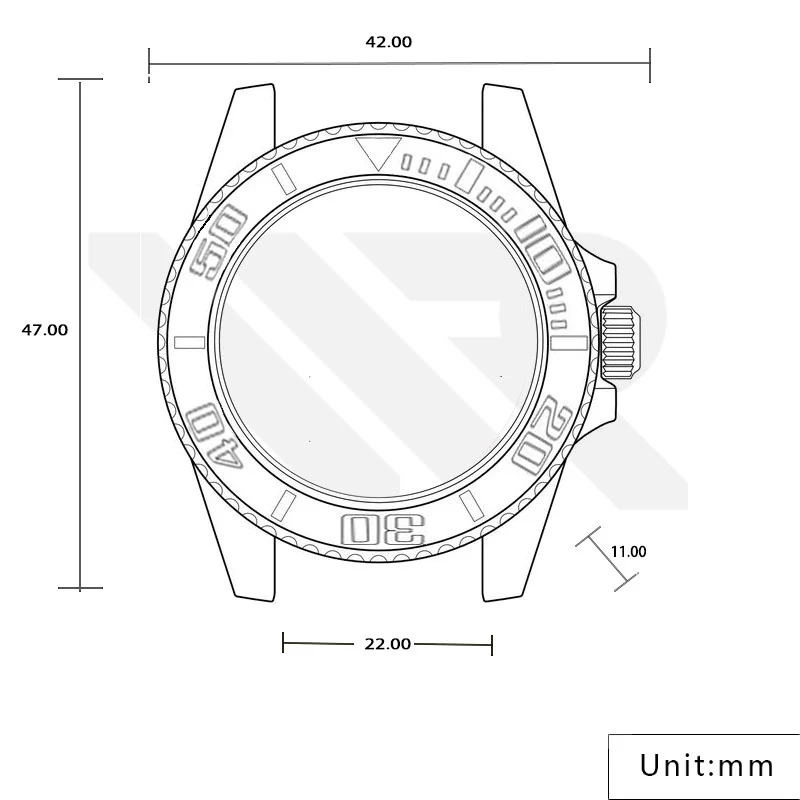 SKX SRPD53 Sandblasted Case Set for Seiko Mod - Image 2