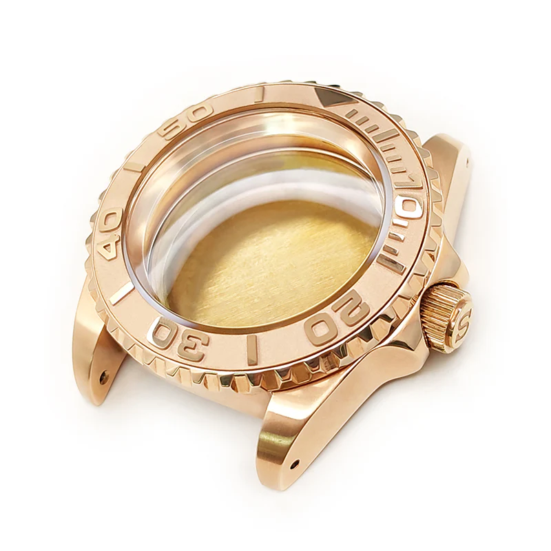 YM Oyster Style Brushed Case Set for Seiko SKX / SRPD Mod: Rose Gold - Image 3