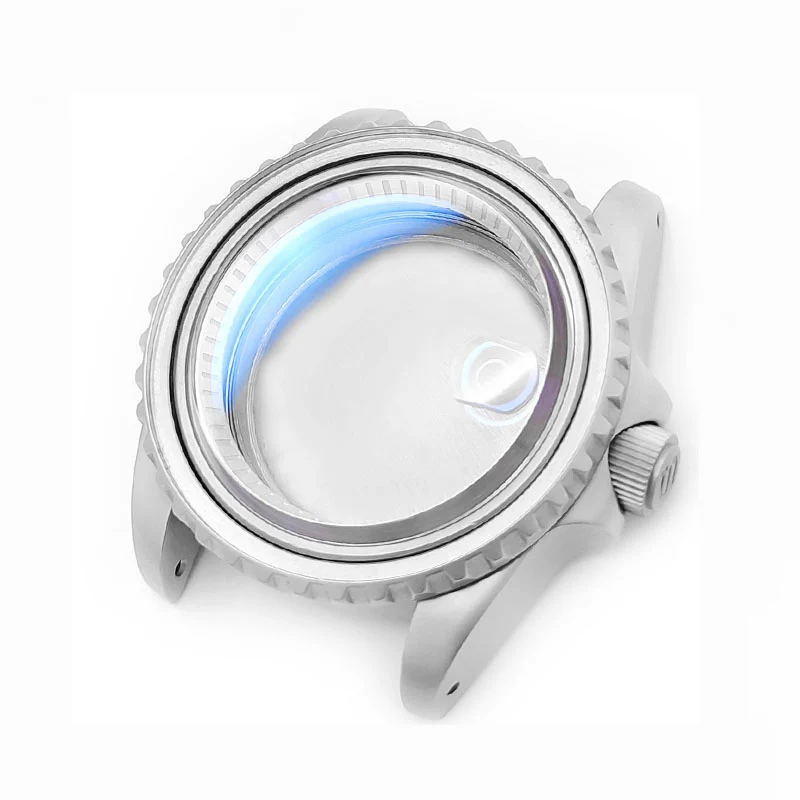 SKX SUB Sandblasted Case Set for Seiko Mod: Silver - Image 6