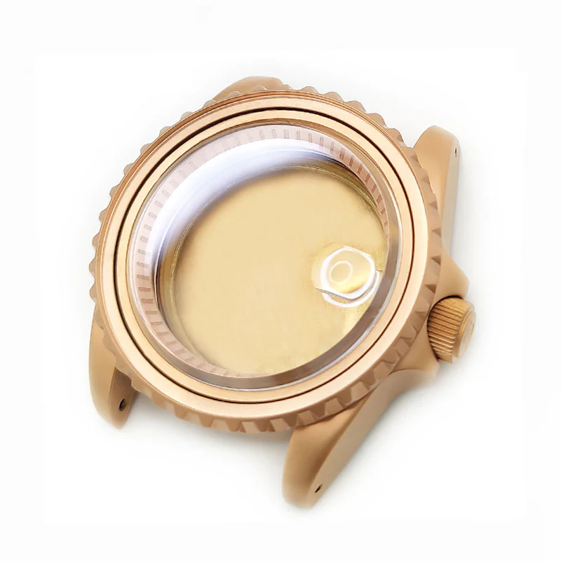 SKX SUB Sandblasted Case Set for Seiko Mod: Rose Gold - Image 5