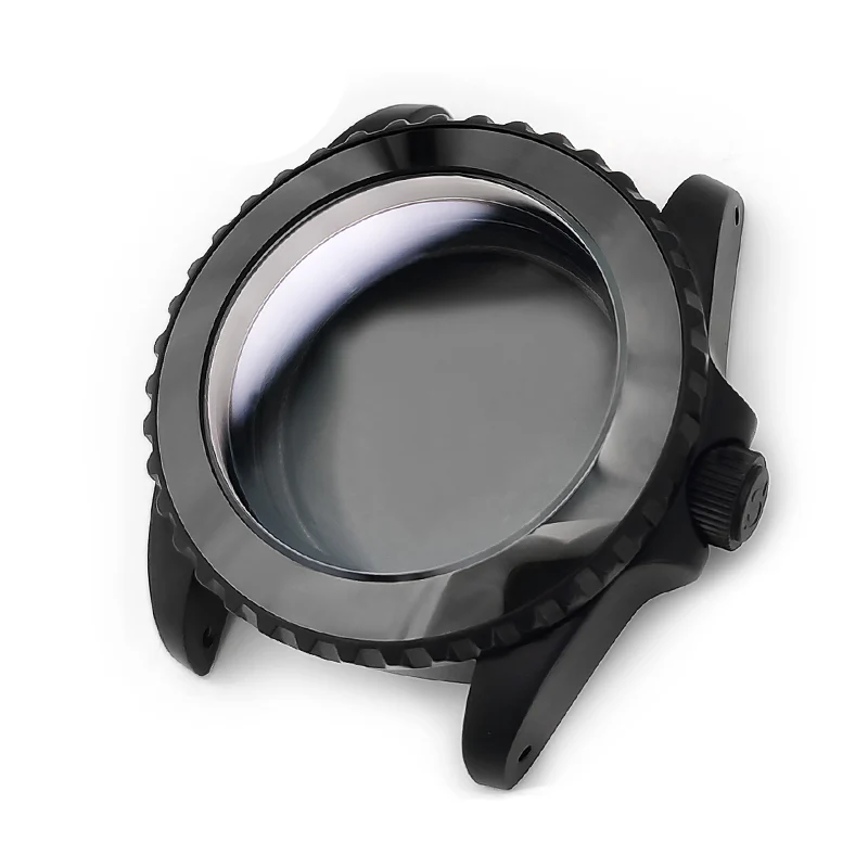 SUB Oyster Style Sandblasted Case Set for Seiko SKX / SRPD Mod: Black - Image 2
