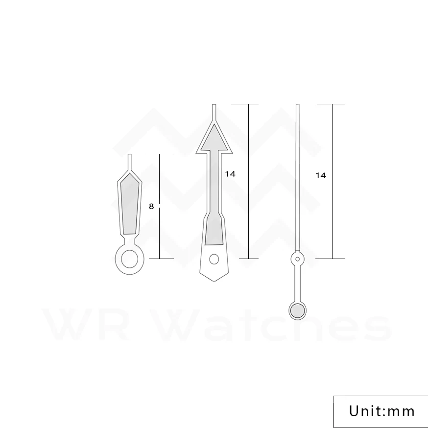 SKX Watch Hands for Seiko Mod: Silver - Image 4