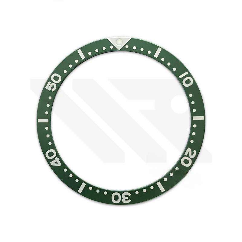 SKX007 Aluminium Flat Bezel Insert for SKX/SRPD - Green