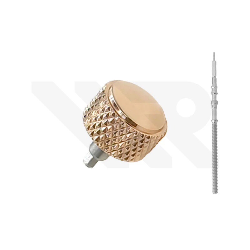 SKX007 Sterile Knurled Crown: Rose Gold (Polished)