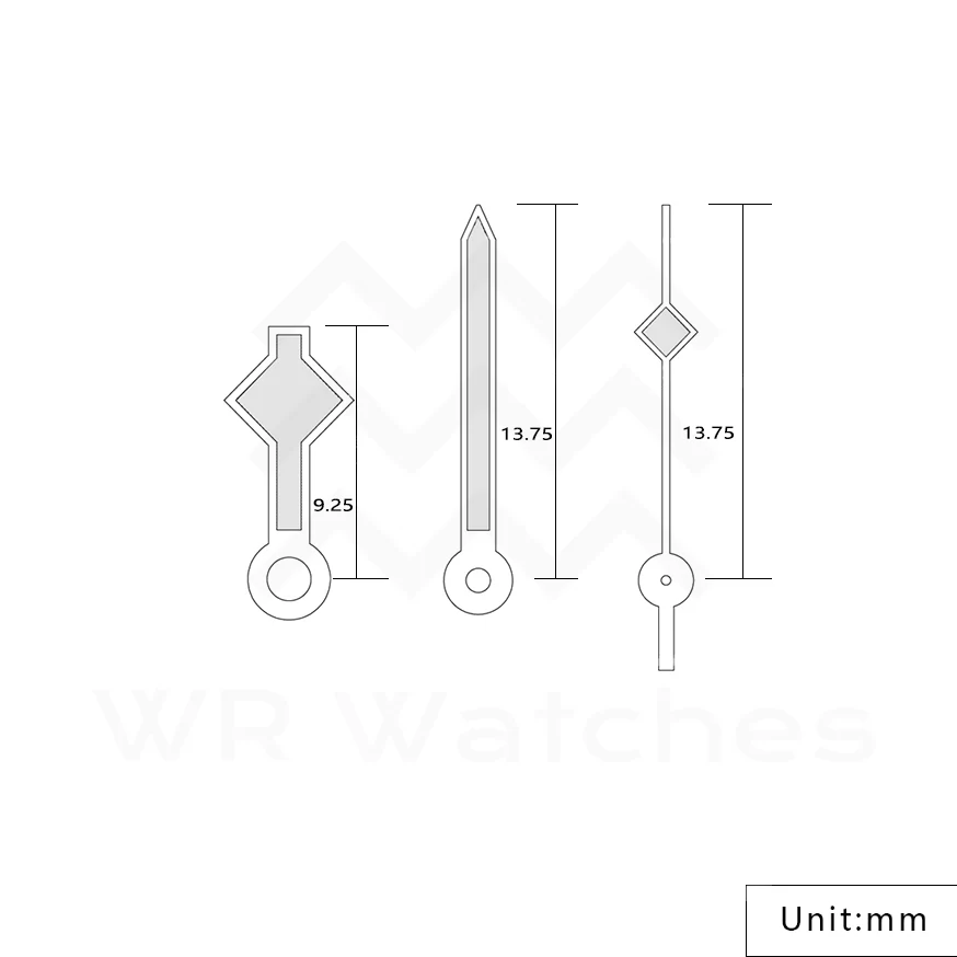 Snowflake Watch Hands for Seiko Mod: Silver - Image 3