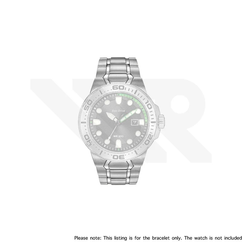 Replacement Stainless Steel Bracelet Compatible with Citizen Promaster Scuba Fin Diver BN0090