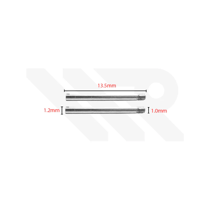 Stainless Steel Bracelet Screw Pin Compatible with Rolex Watches : M1.0 13.5mm x 1.2mm