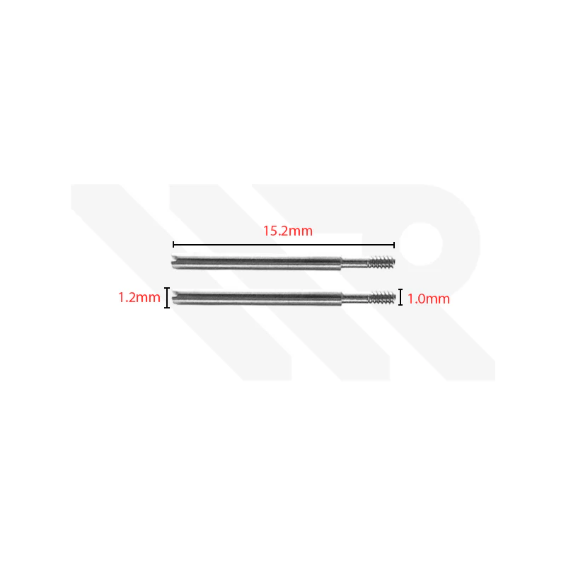 Stainless Steel Bracelet Screw Pin Compatible with Rolex Watches : M1.0 15.2mm x 1.2mm
