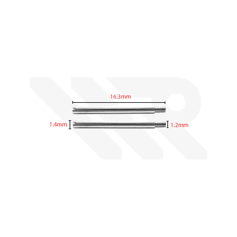 Stainless Steel Bracelet Screw Pin Compatible with Rolex Watches : M1.2 16.3mm x 1.4mm