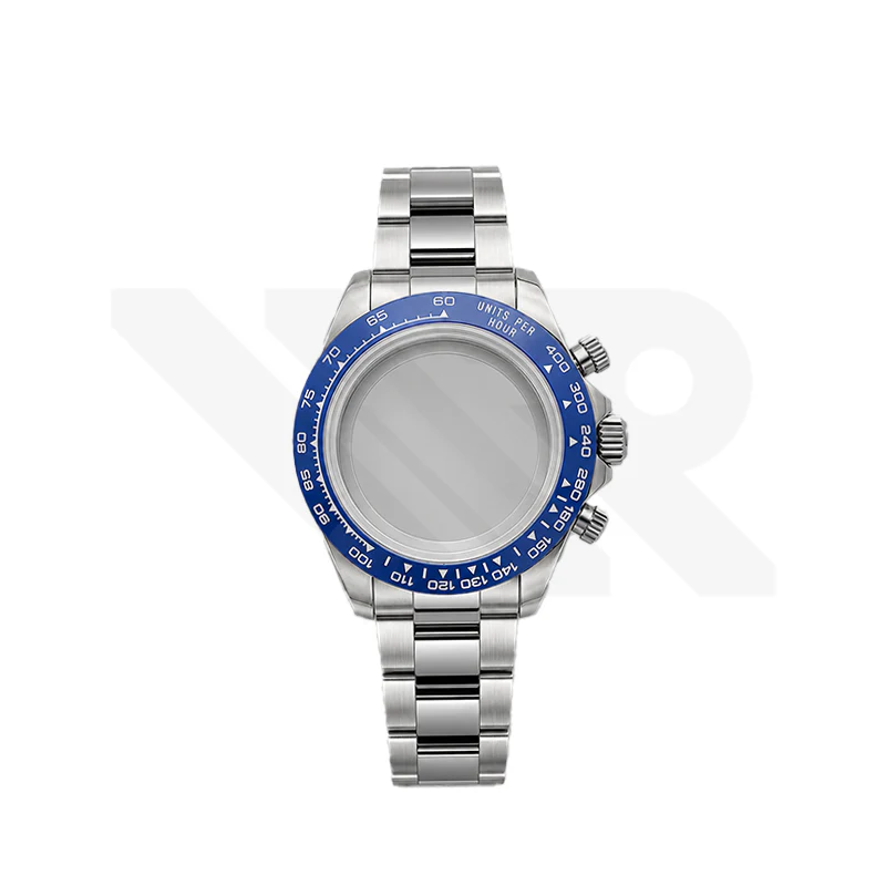 Stainless Steel Seikona Case Set for Daytona Seiko Mod: Blue Ceramic Bezel - Image 2