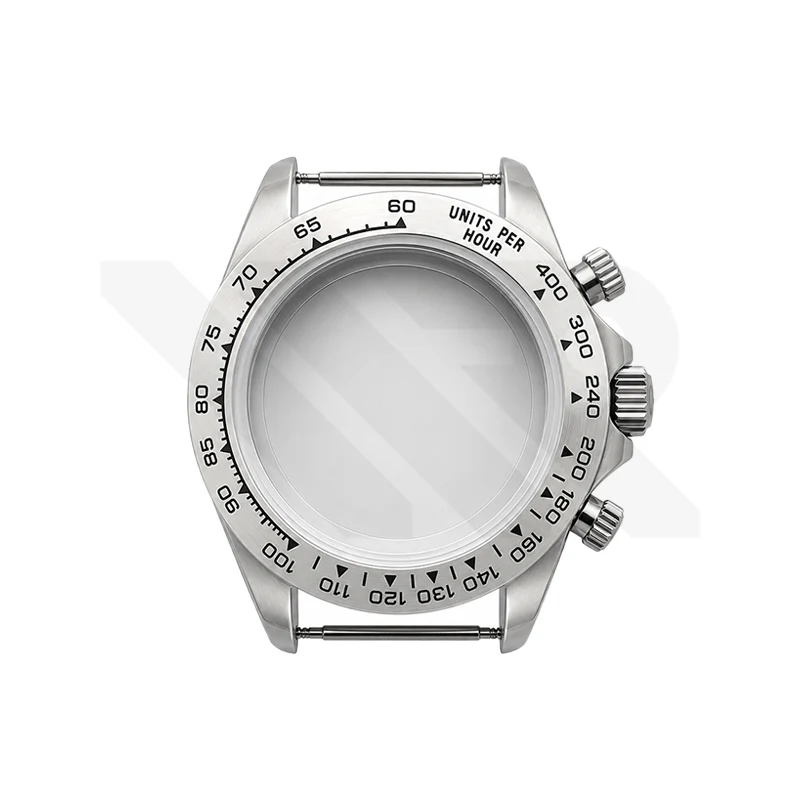 Stainless Steel Seikona Case Set for Daytona Seiko Mod: Stainless Steel Bezel