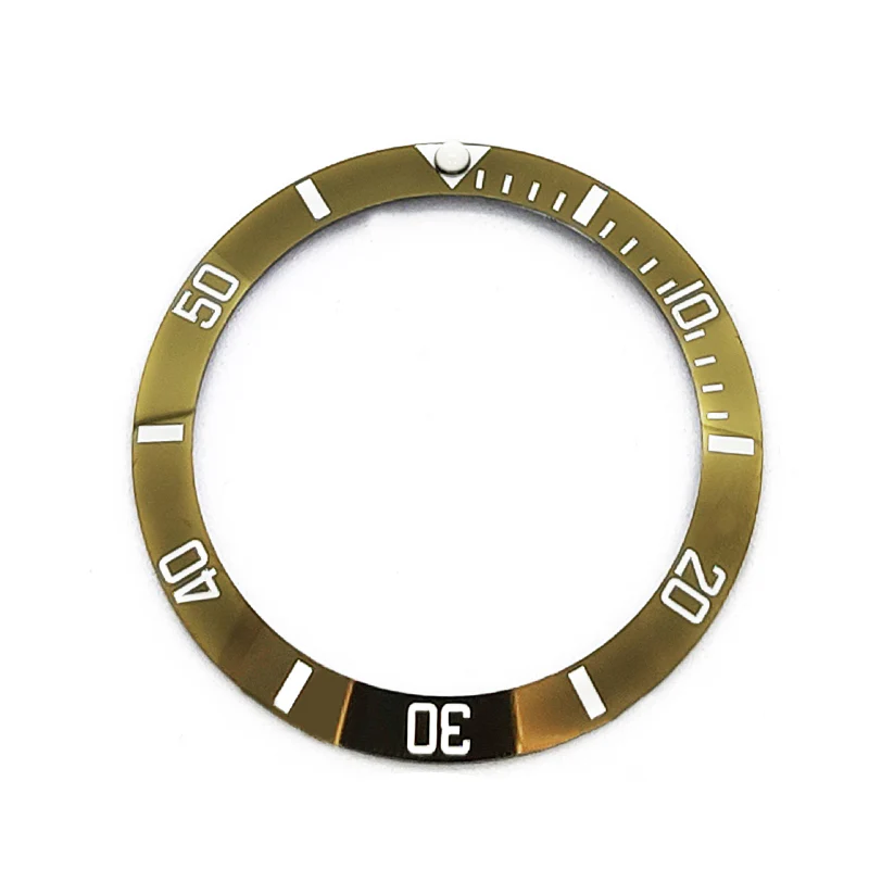 Sub Style Ceramic Sloped Bezel Insert for SKX/SRPD - Mustard