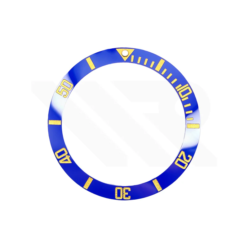 Sub Ceramic Sloped Bezel Insert For MDV-106A: Blue / Yellow