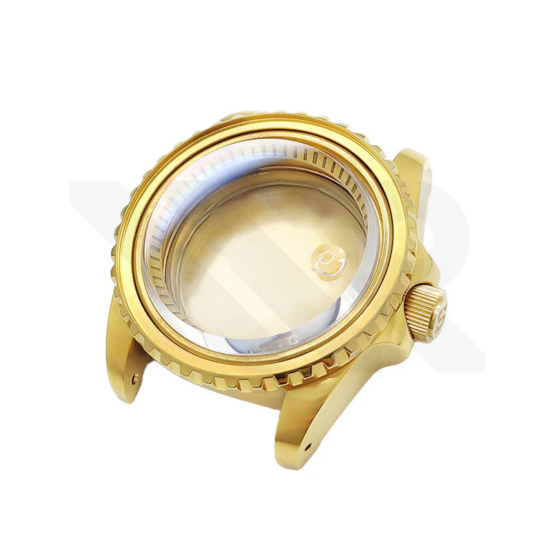 SUB Oyster Style Brushed Case Set for Seiko SKX / SRPD Mod: Gold - Image 6