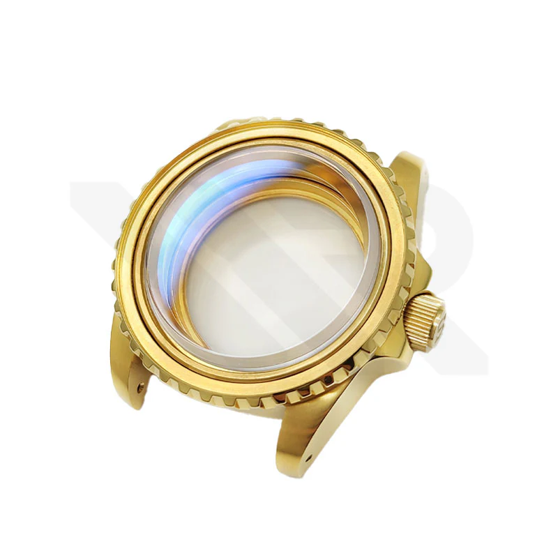 SUB Oyster Style Brushed Case Set for Seiko SKX / SRPD Mod: Gold - Image 9