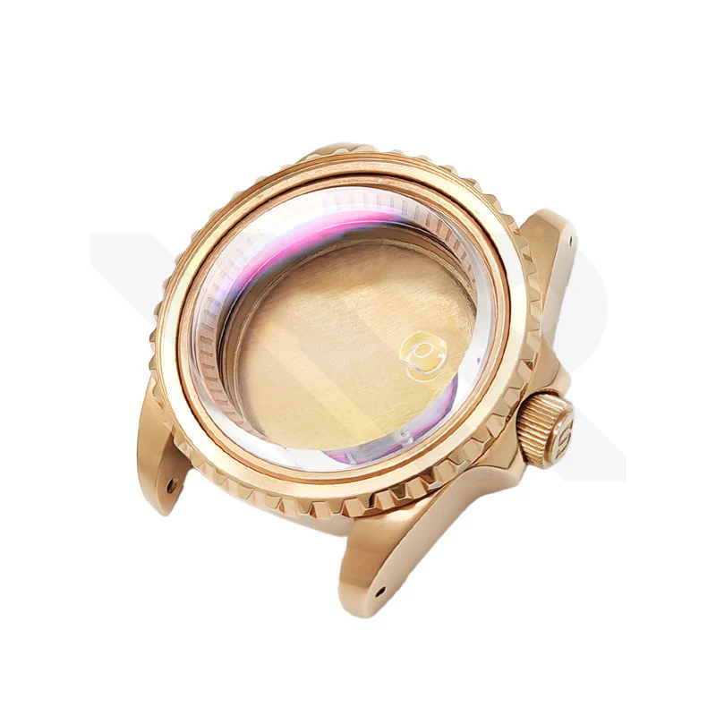 SUB Oyster Style Brushed Case Set for Seiko SKX / SRPD Mod: Rose Gold - Image 4