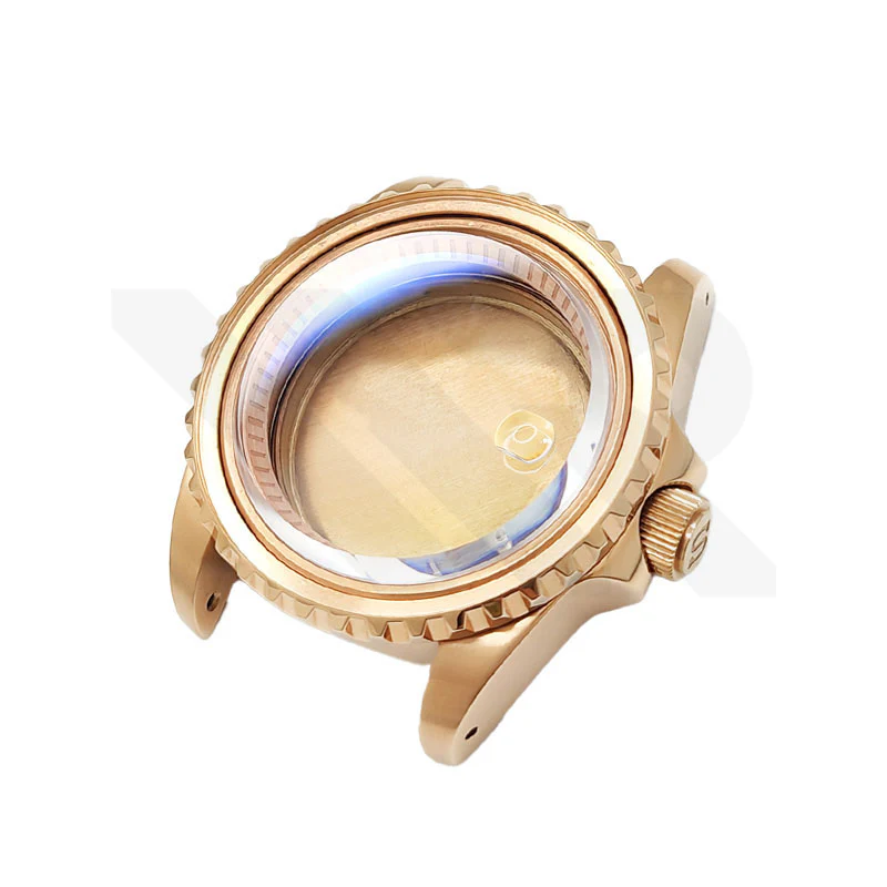 SUB Oyster Style Brushed Case Set for Seiko SKX / SRPD Mod: Rose Gold - Image 6