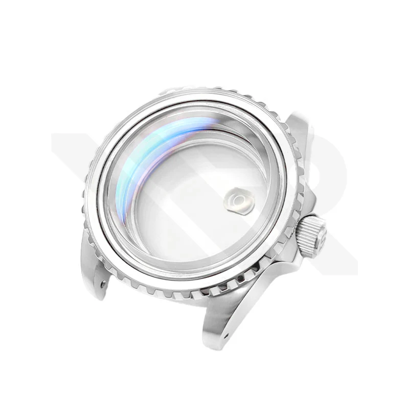 SUB Oyster Style Brushed Case Set for Seiko SKX / SRPD Mod: Silver - Image 11