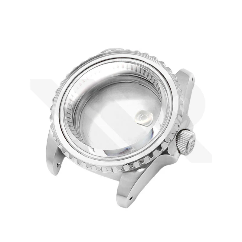 SUB Oyster Style Brushed Case Set for Seiko SKX / SRPD Mod: Silver - Image 2
