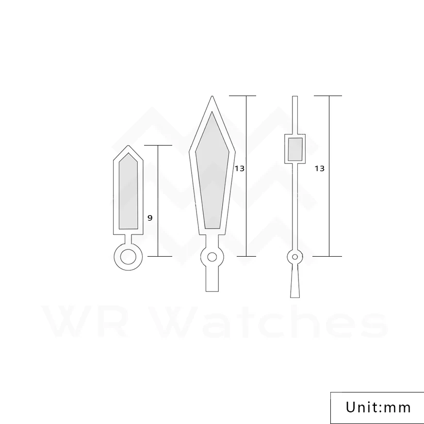 Sword Watch Hands for Seiko Mod: Red - Image 3