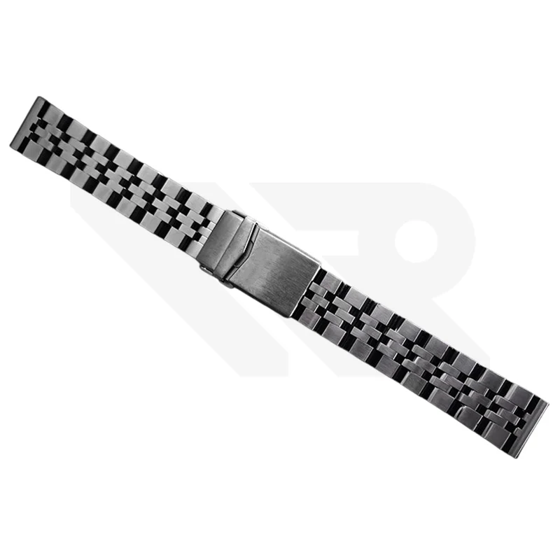 Tank Jubilee Bracelet for Seiko Prospex Marine Master Professional Tuna SBBN025 / SBBN027 / SBBN029 / SBDX014 / SBDX016 : Black
