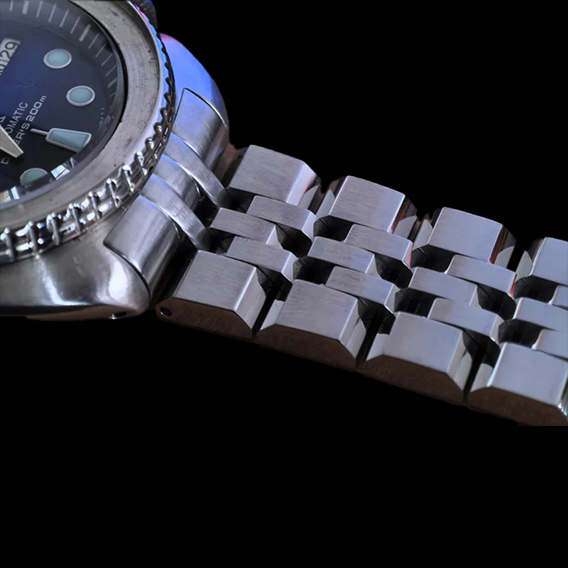 Tank Jubilee Bracelet for Seiko Turtle SRP773 SRP775 SRP777 SRP779 SRPA21 PADI - Stainless Steel - Image 4