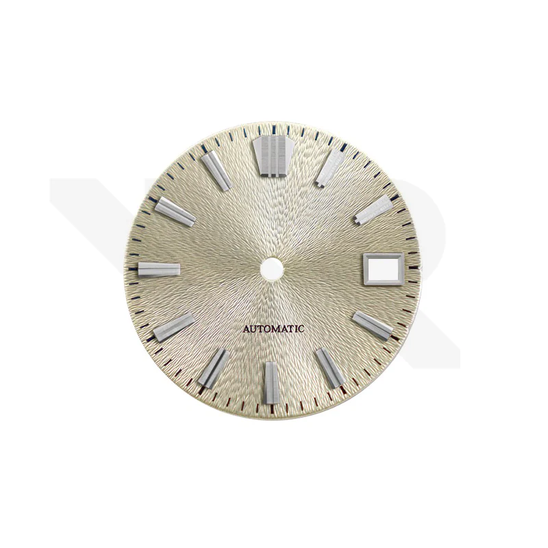 Textured Metallic Sunburst Dial for Seiko Mod: Champagne Gold Dial GS Indices