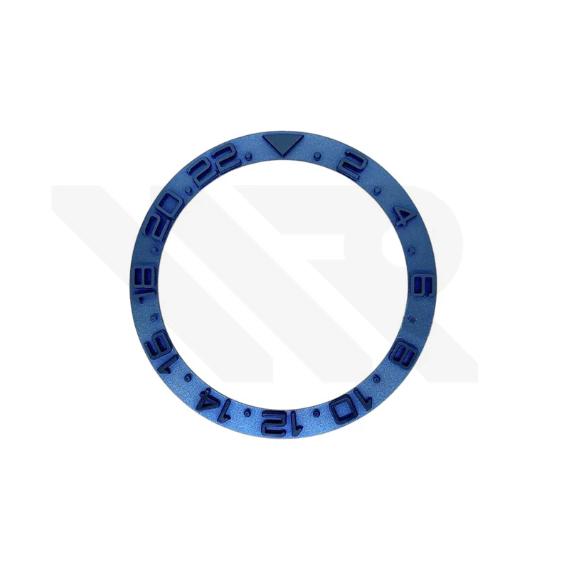 YM Style GMT-24 Ceramic Sloped Bezel Insert for SKX/SRPD: Blue